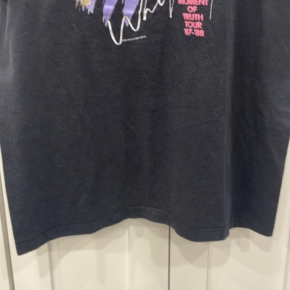 Vintage 1987 Whitney Houston The Moment of Truth Concert Graphic T-Shirt - Picture 3 of 16